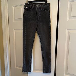 Levi's Wedgie Skinny Jeans in Dark Gray